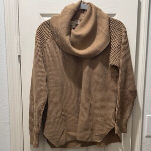 Michael Kors Tan Cowl Neck Sweater